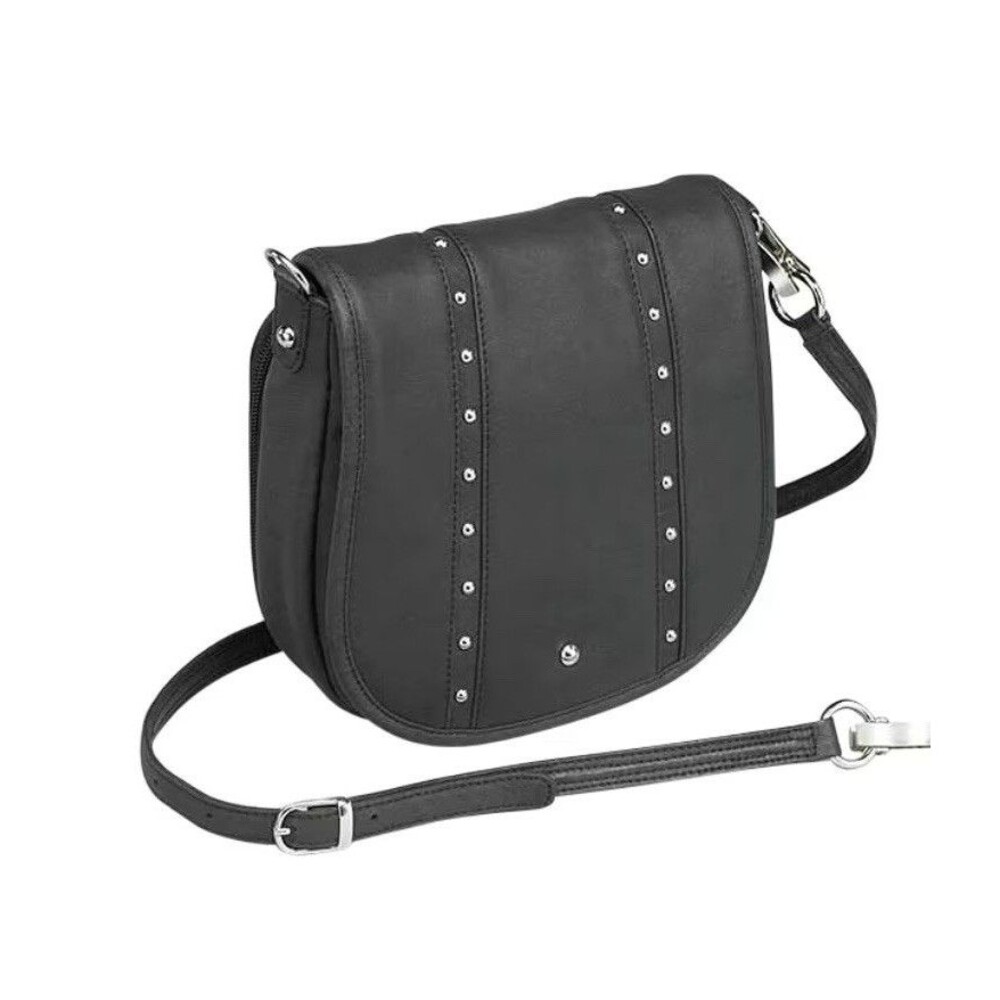 Gun Tote’n Mama Leather Studded Concealed Carry Bag Purse. Crossbody. Excellent!